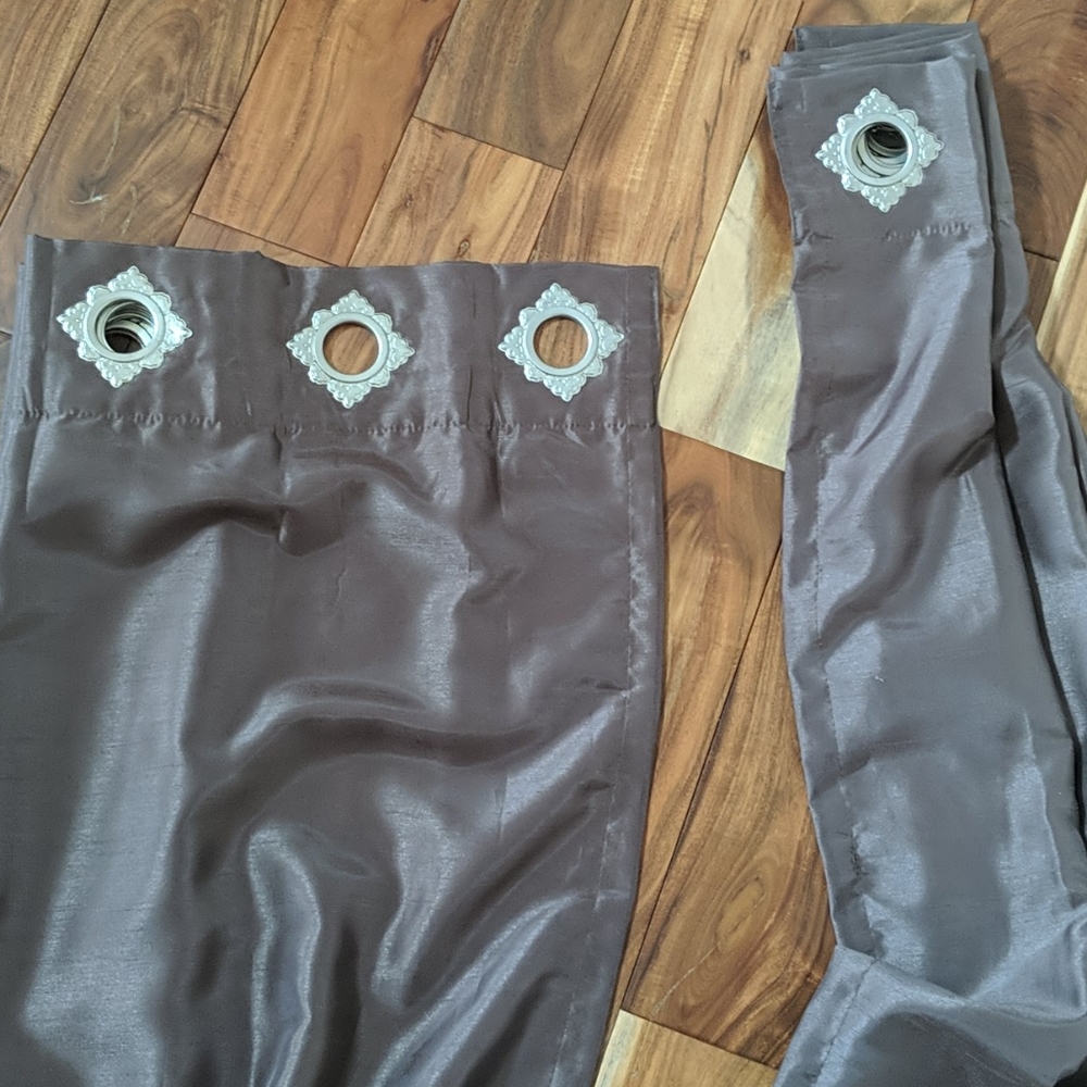 Elegant Brown Grommet Blackout Curtains